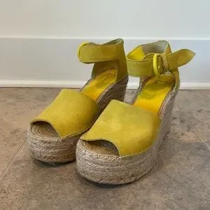 Marc Fisher Yellow Wedges